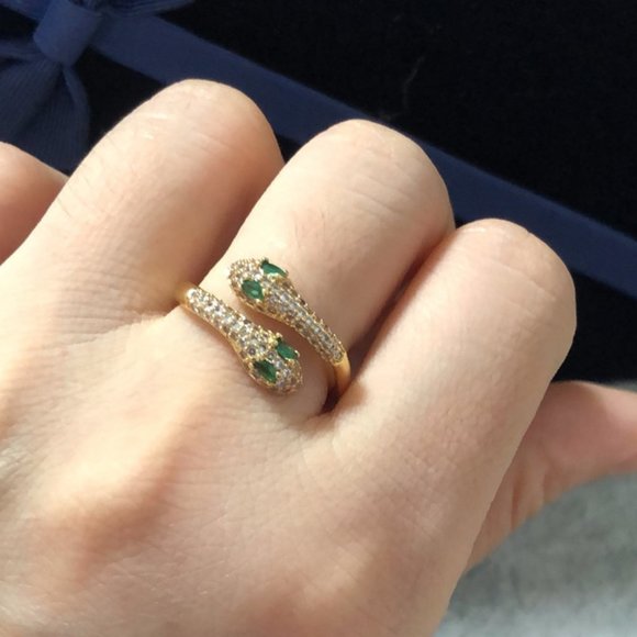 Snake Ring Ring CZ Other - New! Snake Ring Adjustable